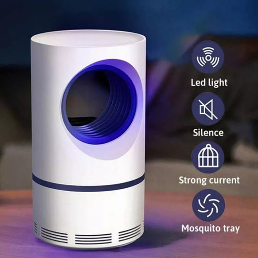 Mosquito Killer Lamp Electric Shocker Round with Charger – Powerful 360° UV Light